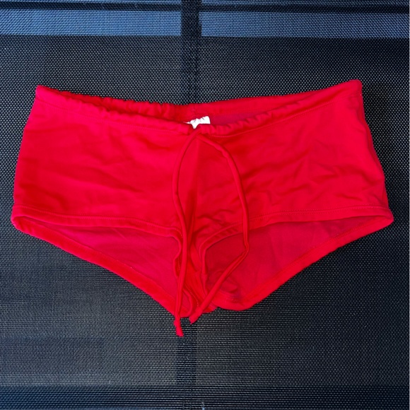 H&M Swim Hm Swimwear Red Bikini Bottom Shorts Size Us4 Poshmark